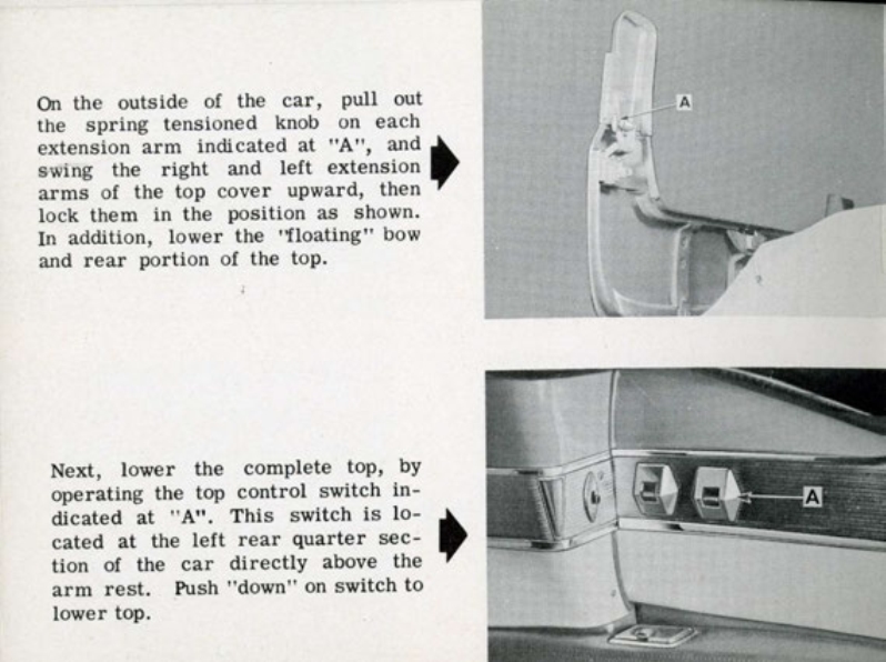 1953 Cadillac Eldorado Folding-Top Manual Page 12